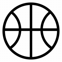 basketball gif icon with a ball