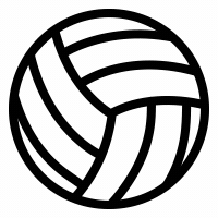 volleyball gif icon of a ball