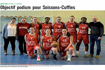 basketball team photo of Soissons in red jerseys